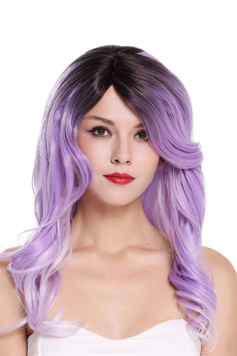 Wig Me Up ® Rgf 5904ld Tt2lightpurple Lady Quality Wig Long Wavy