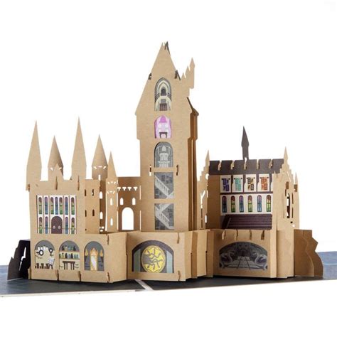 This pop up card is a little different than the others. Cardology Hogwarts Castle Handmade 3D Pop Up Card WB006