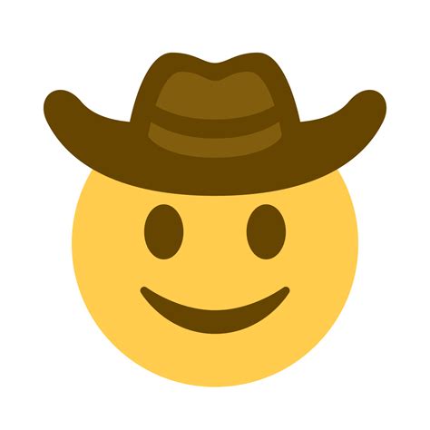 Cowboy Hat Png Clipart Ascii Cowboy Hat Emoji Emoticon Face Free