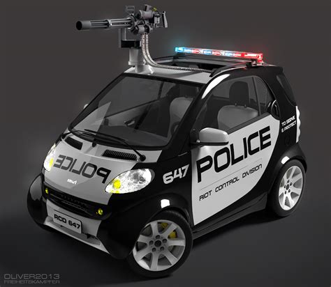 Smart Police Car With Minigun By Freiheitskampfer On Deviantart