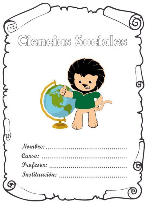 Caratula De Ciencias Sociales Los Mejores Diseños Del 【2021 】 En 2021