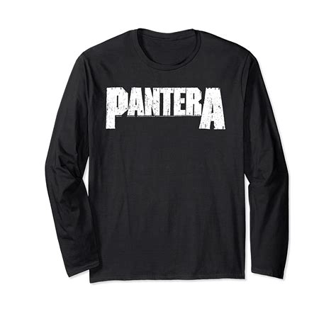 Pantera Official White Logo Long Sleeve Shirt