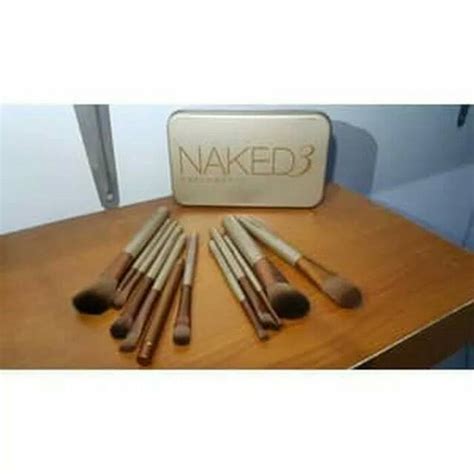 Jual Naked 3 Brush Make Up Isi 12 Pcs Shopee Indonesia