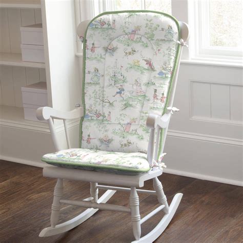 I love the idea of modern accents in a shabby chic room for decorating a baby. 20 Photo of Wooden Baby Nursery Rocking Chairs