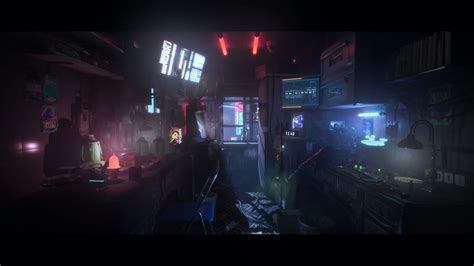 Artstation Cyberpunk Slum