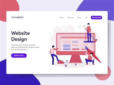 Modern Flat Web Page Design Template Concept Of Chat Bot And Marketing D6e