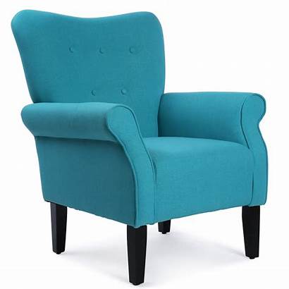 Chair Living Teal Wingback Accent Modern Armchairs