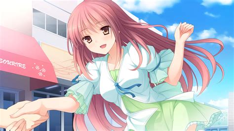 Brown Eyes Dress Game Cg Imouto No Katachi Long Hair Pink Hair Sena