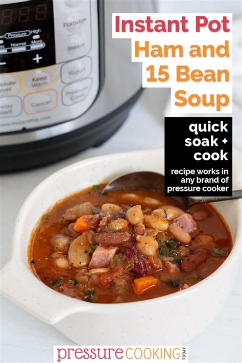 Stir the ingredients with a wooden spoon to combine. Instant Pot 15 Bean Soup - Pressure Cooking Today™