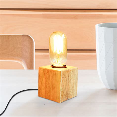 1001 ideas of cool and nice lights & lamps for your home… Wood Desk lamp wooden desk light Dimmable table Desk Retro desk lamp industrial vintage table ...