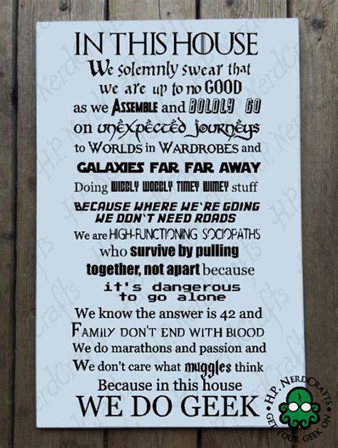 In This House We Do Geek Click Here To Purchase The Wooden Sign