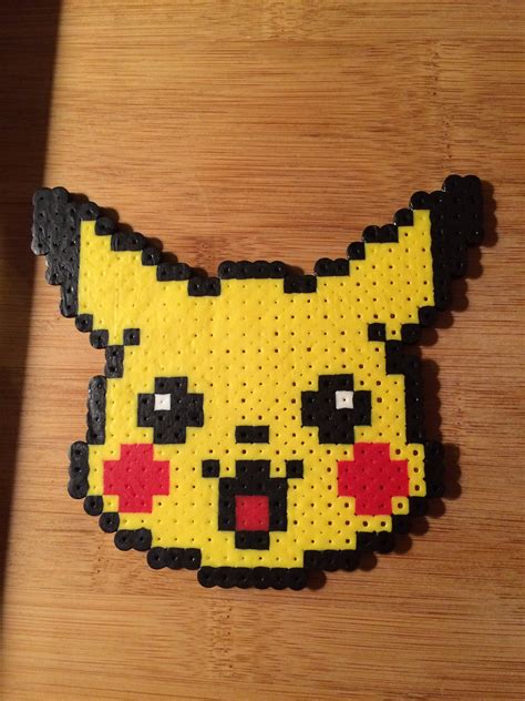 Pikachu Modele Pixel Art Perler Bead Disney Perler Beads Cool Gifts