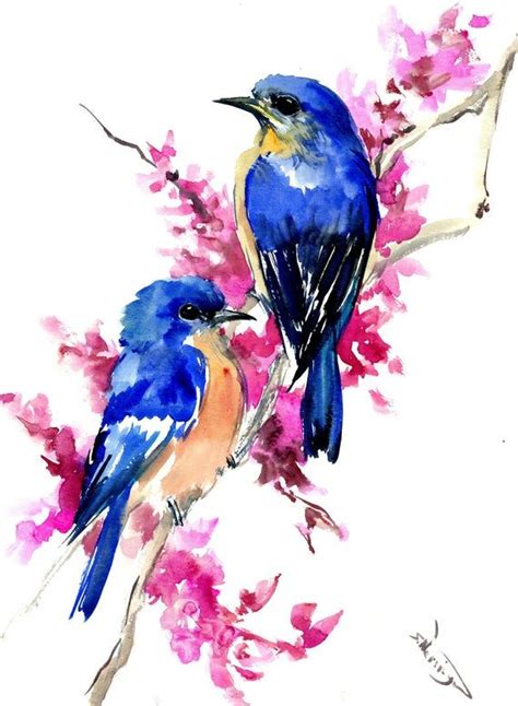 This Listing Is Original Watercolor Bird Painting Painted By Me Artist