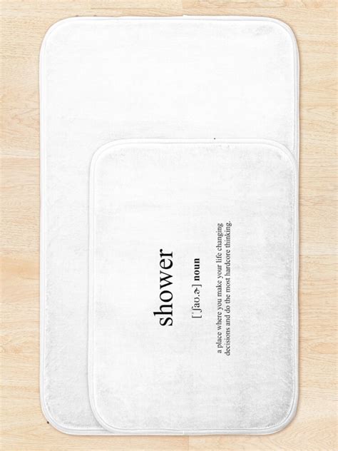 Shower Definition Dictionary Collection Bath Mat For Sale By Designschmiede Redbubble