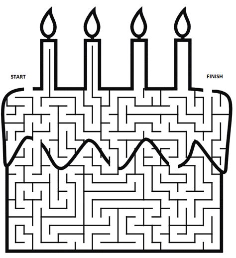 Pin By Rosaria Dominguez On Birthday Printable Mazes Mazes For Kids