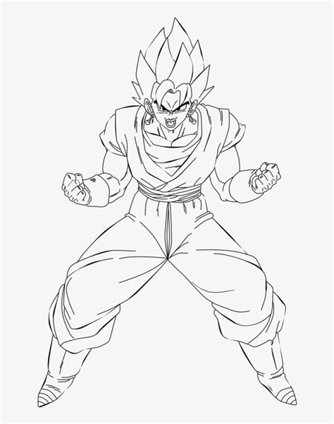 In the dragon ball super movie featuring broly, goku and vegeta found it difficult to hurt broly after he turned into super saiyan meaning they had to try the fusion technique again. Vegito Coloring Pages - Coloring Home