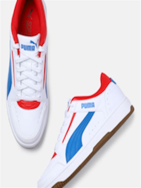 Buy Puma Unisex White Rebound Joy Low Colourblocked Sneakers Casual