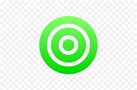 Iconsetc Simple Ios Neon Green Gradient Foundation 3 Shooting Target