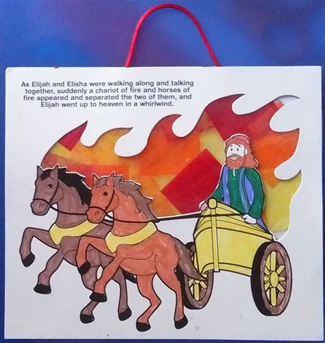 Petersham Bible Book And Tract Depot Colour Your Own Elijah Chariot