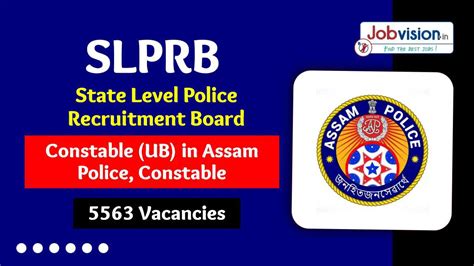 Assam SLPRB Recruitment 2023 Apply Constable Posts Check Qualification