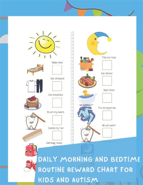 Buy Daily Morning And Bedtime Routine Reward Chart For Kids And Autism