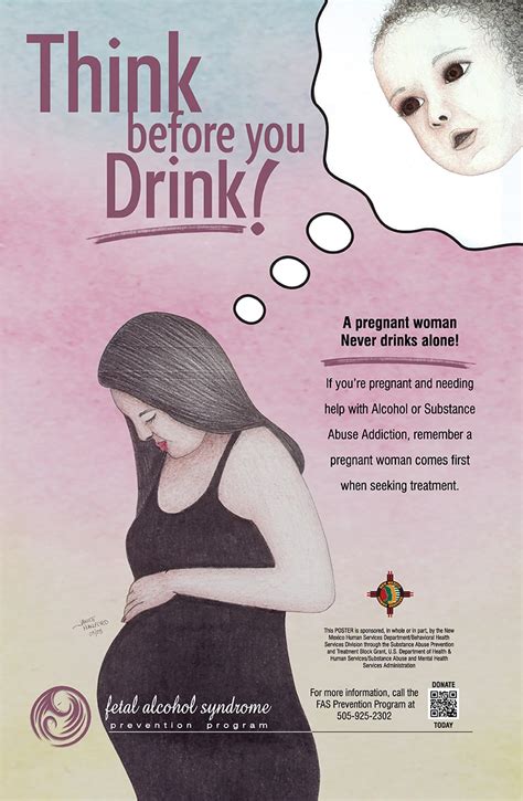 Fetal Alcohol Syndrome Prevention Posters Alcohol Awareness