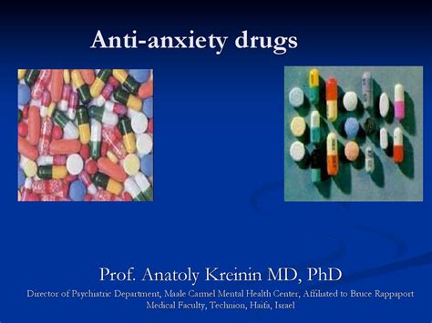 Anti Anxiety Drugs Online Presentation