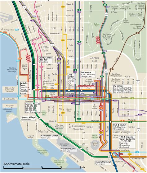 San Diego Transit Map Campus Map