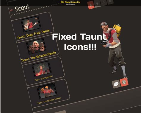 Old Taunt Icons Fix Team Fortress 2 Mods