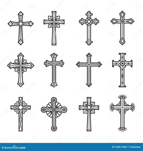 Crucifix Vintage Images Stock Vector Illustration Of Gospel 169817903