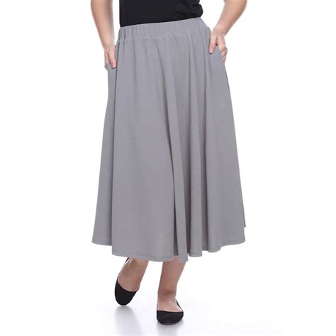 Plus Size White Mark Flare Midi Skirts Midi Flare Skirt Midi Skirt