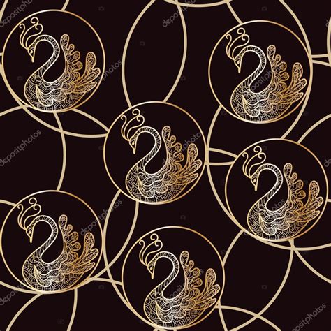 Swan Lace Pattern Stock Vector Image By ©elenabesedina 60748577