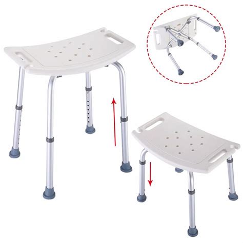 Goplus Bath Shower Chair Adjustable Medical 8 Height Bench Bathtub
