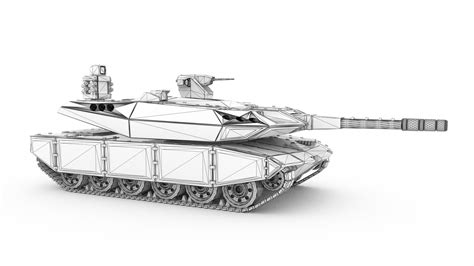 Main Battle Tank 3d Model Turbosquid 1330743