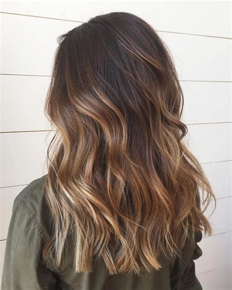 sun kissed balayage for brunettes darkbrownhair hair color light brown hair styles brown