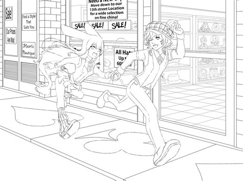 Anime Girls Group Coloring Page Coloring Home