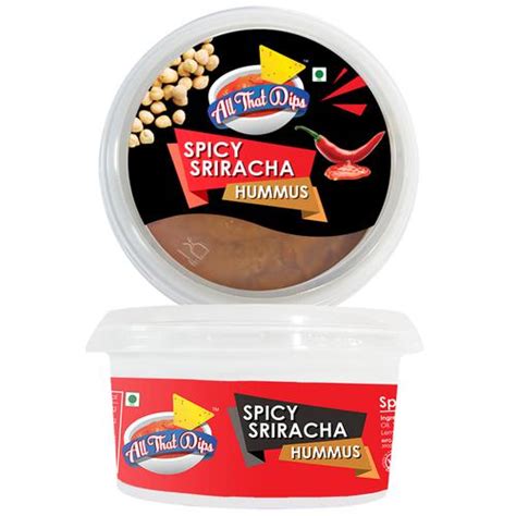 Buy All That Dips All Natural Hummus Spicy Sriracha Online At Best