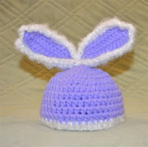Cute Fluffy Bunny Hat 0 To 3 Months Infant Baby Boy Or Girl Etsy