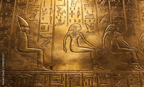 Egyptian Hieroglyphics Stock Photo Adobe Stock