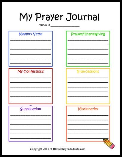 Worksheet Of Children Praying 15 Printable Prayer Journal Templates