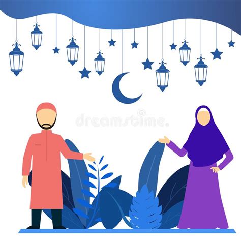 Vector Of Muslim Flat Design Stock Vector Illustration Of Diversity