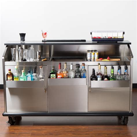 Advance Tabco Amd 6b 74 Heavy Duty Portable Bar With Stainless Steel
