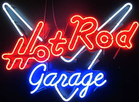 This Hot Rod Garage Neon Sign Measures 31 Inches Wide And 24 Inches
