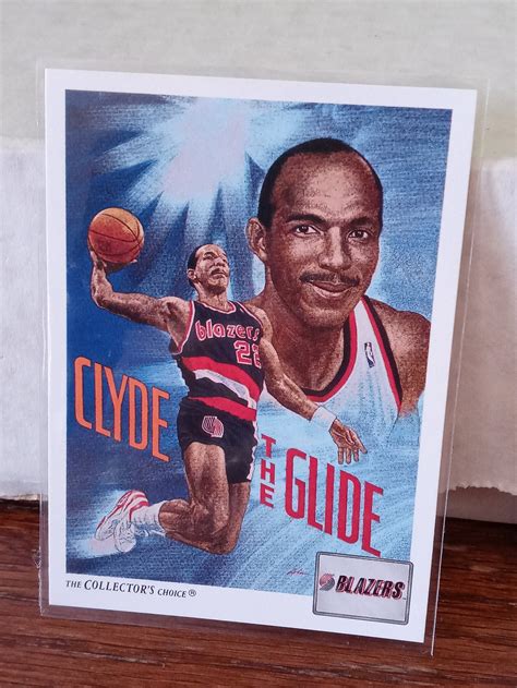 Clyde The Glide Drexler The Collectors Choice 1991 Upper Etsy