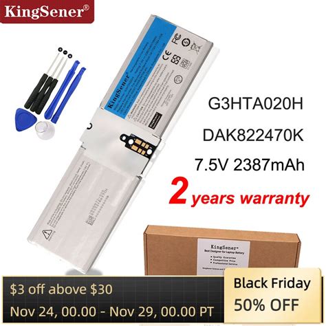 Kingsener G3hta020h Dak822470k Battery For Microsoft Surface Book 1st