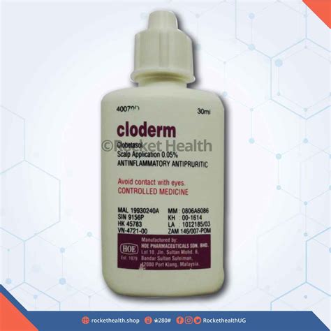 Clobetasol W V Lotion For Scalp Cloderm Lotion Rocket Health