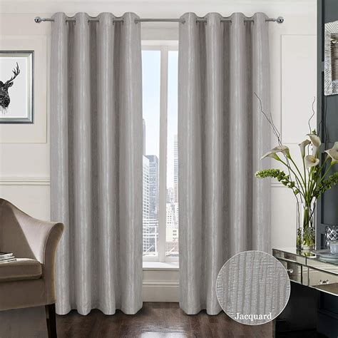 Always4u Silvery Gray Room Darkening Light Blocking Privacy Curtains 84