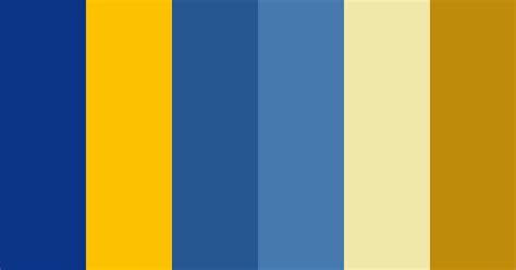 Classic Golden Yellow Color Scheme Blue