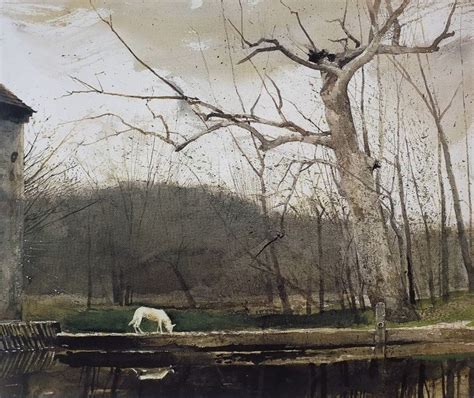 Andrew Wyeth Painting With Dog On Notes From The Pack Andrew Wyeth
