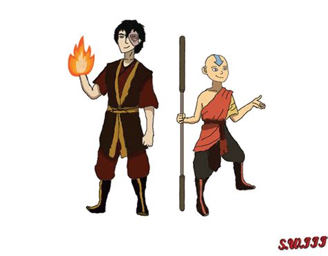 Aang And Zuko Fanart Animation On Behance